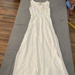 Terzo Millennio size M white Boho linen dress